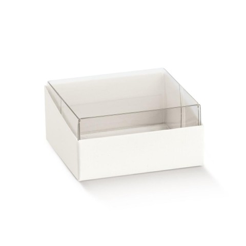 DUO FONDO E COPERCHIO 60X60X30 FIBRA BIANCA